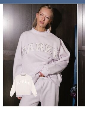 PARKE Oversized Crewneck Sweatshirt - Light lilac brand new never worn